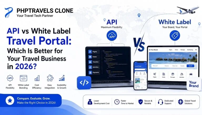 API vs White Label Travel Portal: Which Is Better for Your Travel Business in 2026?