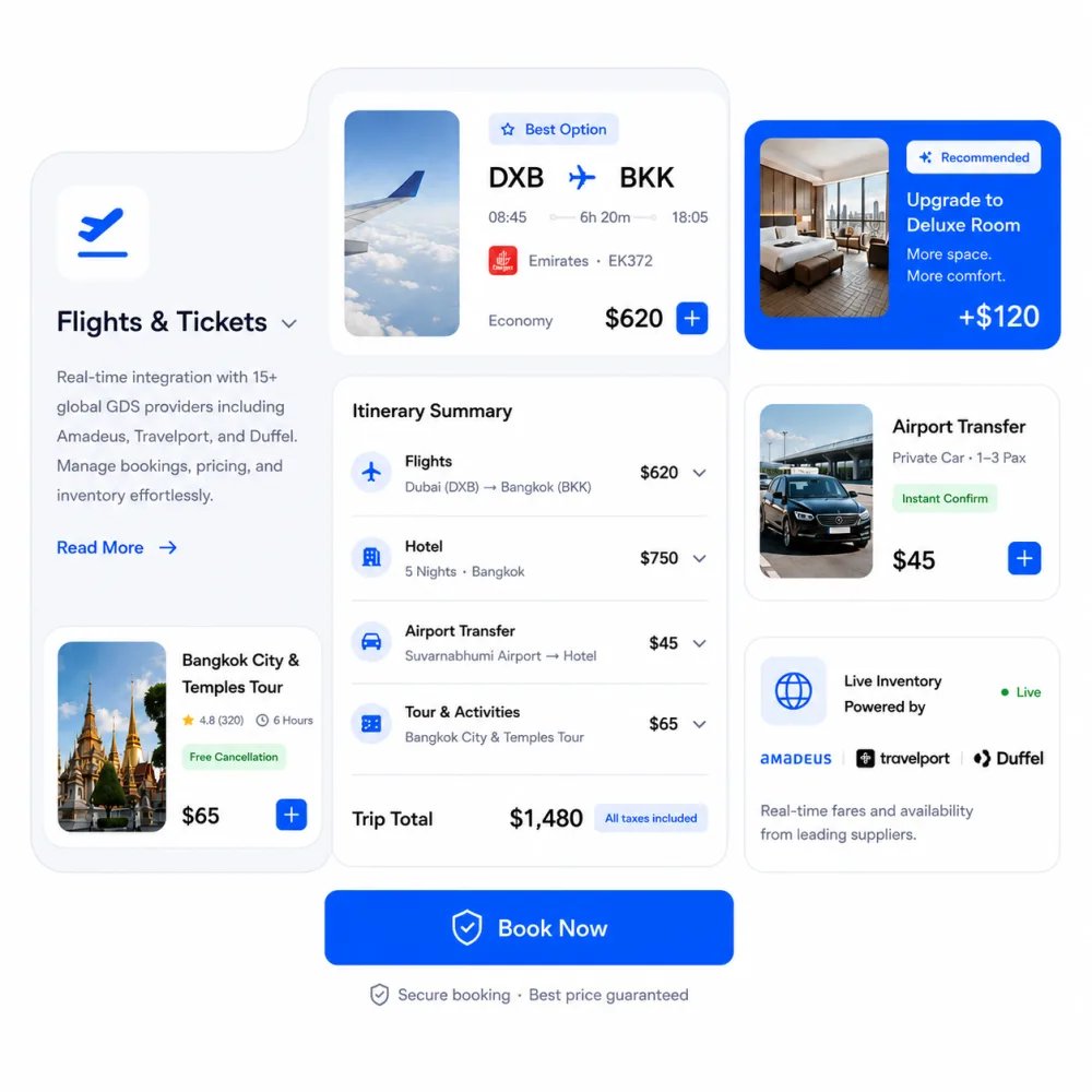 Travel Booking Module Dashboard